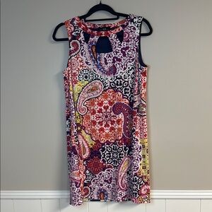 AGB Colorful Paisley Mini Dress